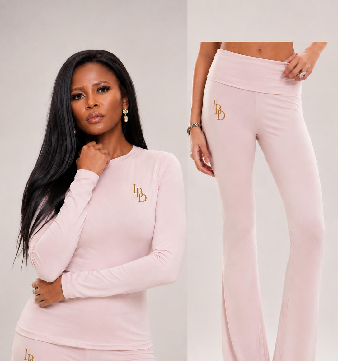 Essential Flare Set – Blush Pink